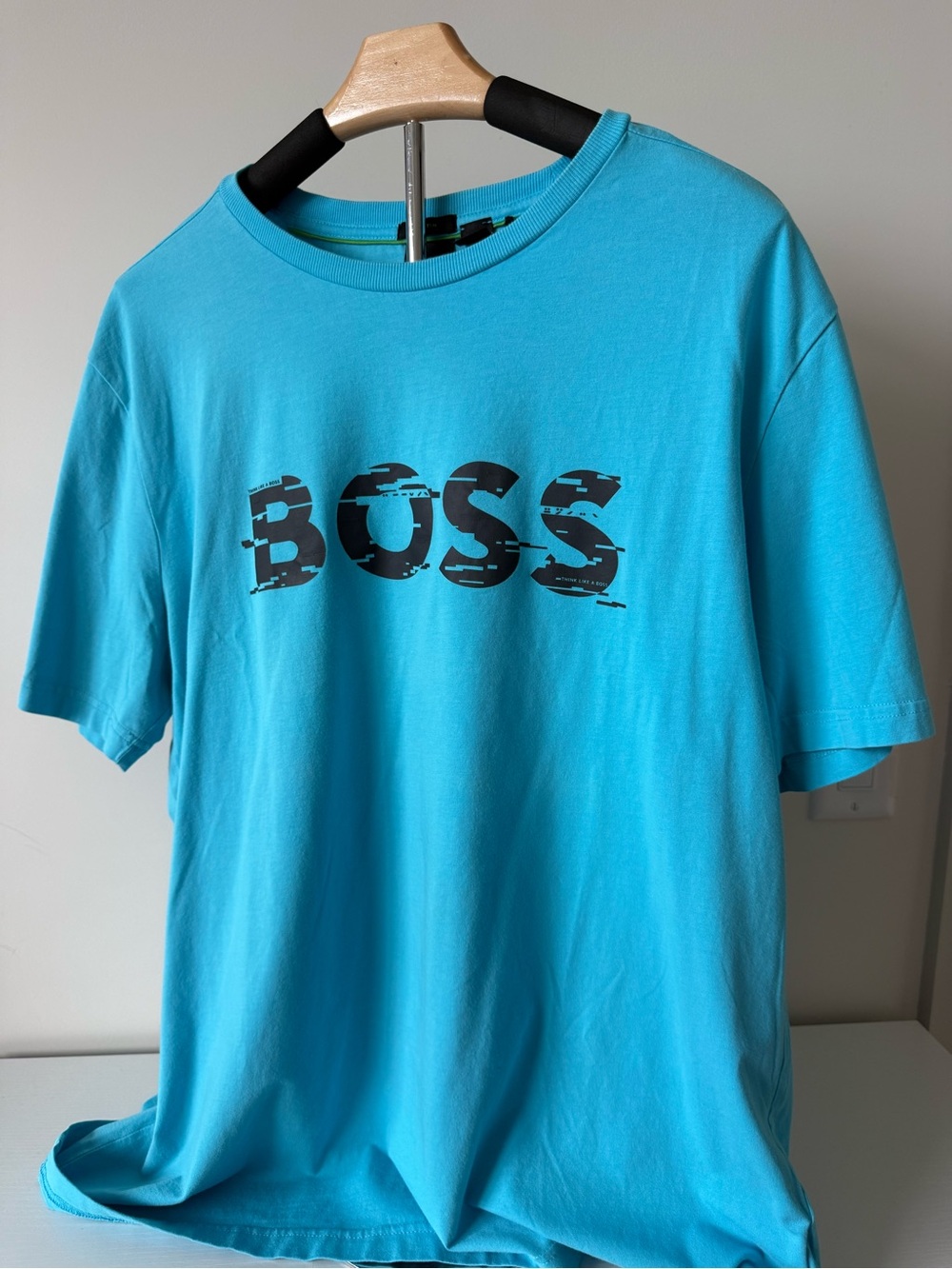 BOSS Turquoise Short-Sleeve Logo Tee
